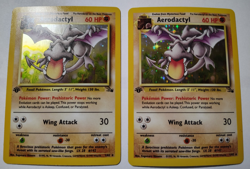 Pokemon Fossil 1st Edition Aerodactyl Holo 1/62 Near Mint/Mint Nice 1 each - Image 1