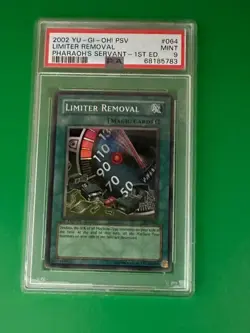 2003 Yugioh Limiter Removal PSV-064 1st Edition Super Rare PSA MINT 9 - Image 2