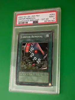 2003 Yugioh Limiter Removal PSV-064 1st Edition Super Rare PSA MINT 9 - Image 5