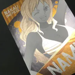 Y480 Nami Japanese One Piece x Nakau HOLO 20th Anniversary Card - Image 2