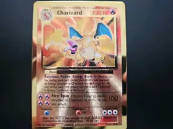 Pokemon Celebrations Gold Metal Charizard Card 4/102 Premium Collection - Image 3