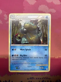 Pokemon Card Croconaw HeartGold SoulSilver 38/123 NM - Image 1
