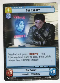 Star Wars Unlimited SotG Hyperspace Card SHD344 Top Target - Image 1