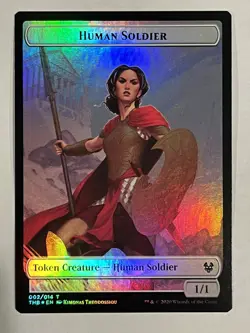 Human Soldier / Tentacle Token NM Foil Theros Beyond Death MTG - Image 1