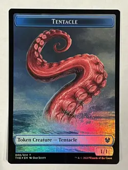 Human Soldier / Tentacle Token NM Foil Theros Beyond Death MTG - Image 2
