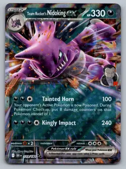 Pokemon TCG SV10: Destined Rivals Team Rocket's Nidoking ex 119/182 - Image 1