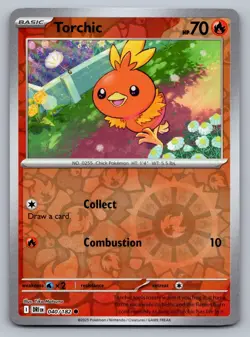 Pokemon TCG SV10: Destined Rivals Torchic 040/182 Reverse Holo - Image 1