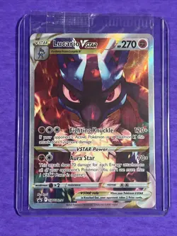 Pokemon Lucario VSTAR SWSH291 Crown Zenith ETB Holo Black Star Promo SEALED - Image 4