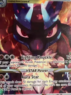 Pokemon Lucario VSTAR SWSH291 Crown Zenith ETB Holo Black Star Promo SEALED - Image 5