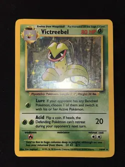 1999 Pokemon TCG Victreebel Holo Rare Unlimited Jungle 14/64 LP - Image 2