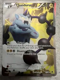 Pokemon TCG Thundurus (97 Full Art) 97/98 Emerging Powers Holo - Image 1