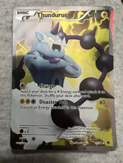 Pokemon TCG Thundurus (97 Full Art) 97/98 Emerging Powers Holo - Image 3