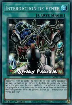 Yu-Gi-Oh ! Interdiction de Vente MP23-FR035 VF/SUPER - Image 1