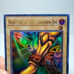 Yugioh! Right Leg of the Forbidden One LOB-EN120 Ultra Rare Unlimited NM - Image 2