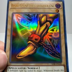 Yugioh! Right Leg of the Forbidden One LOB-EN120 Ultra Rare Unlimited NM - Image 3
