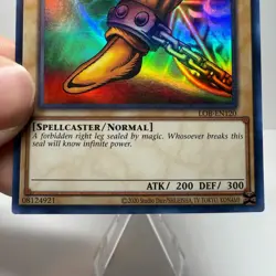 Yugioh! Right Leg of the Forbidden One LOB-EN120 Ultra Rare Unlimited NM - Image 4
