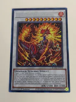 Yugioh - Jurrac Astero Meteor Giganoto Velphito - 1st Edition NM - Free Holo - A - Image 3