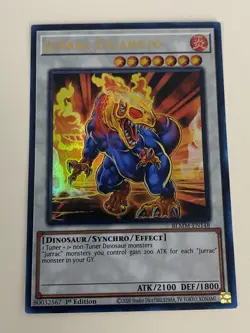 Yugioh - Jurrac Astero Meteor Giganoto Velphito - 1st Edition NM - Free Holo - A - Image 5