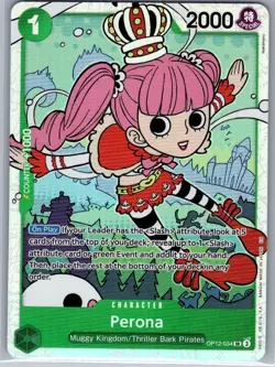Perona OP12-034 SR English Legacy of the Master - One Piece Card - NM - Image 1