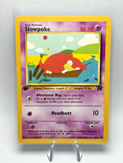 Pokemon Card 1st Edition Team Rocket Slowpoke 67/82 - Near Mint - Image 1