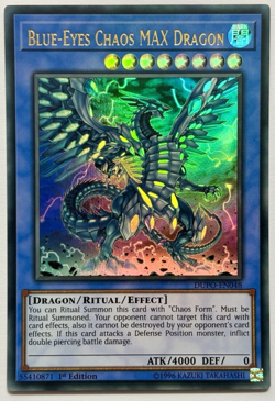 DUPO-EN048 Blue-Eyes Chaos MAX Dragon - Ultra Rare 1st Ed Near Mint YuGiOh Card - Image 1
