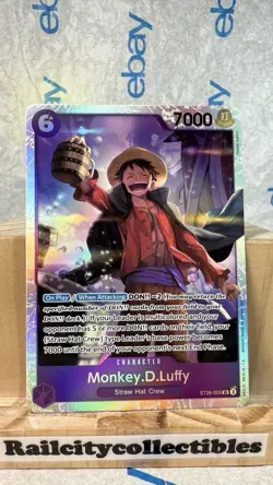 Monkey.D.Luffy ST26-005 SR ONE PIECE Card Game NM Purple Starter Deck 26 ☠ - Image 1