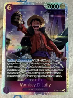 Monkey.D.Luffy ST26-005 SR ONE PIECE Card Game NM Purple Starter Deck 26 ☠ - Image 2
