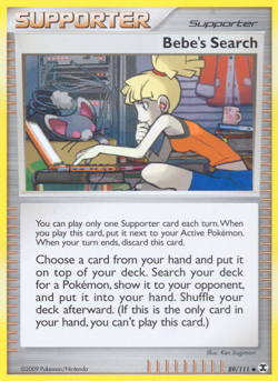 Bebe's Search 89/111 WORLD CHAMPS 2010 | Rising Rivals | Pokemon Card - Image 1