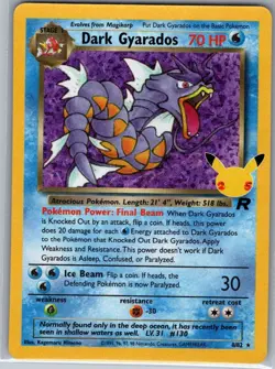 Dark Gyarados 8/82 Celebrations: Classic Collection - Pokemon Card - NM - Image 1