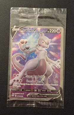 Pokemon TCG Mewtwo v SWSH229 Black Star Promo Foil ETB, Sealed, NM/M Condition - Image 1