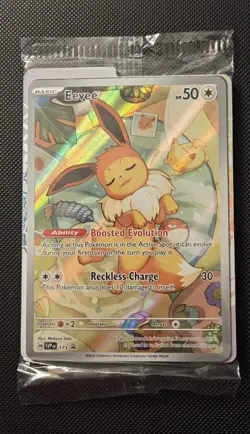 Pokemon TCG Eevee 173 Holo Promo Prismatic Evolutions Sealed - Image 1