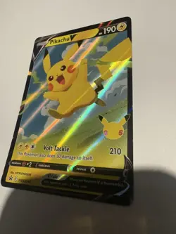Pokemon TCG Pikachu V Sword & Shield SWSH143 Holo Promo Promo - Image 4