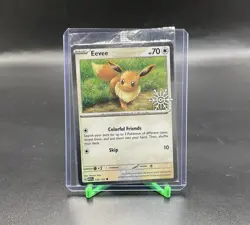 Eevee 133/165 SEALED Pokemon Holiday Calendar 2025 Festive Stamp Snowflake - Image 1
