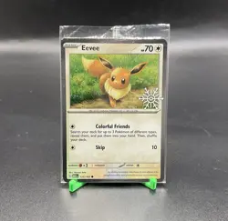 Eevee 133/165 SEALED Pokemon Holiday Calendar 2025 Festive Stamp Snowflake - Image 2