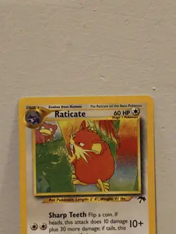 LP Pokemon TCG Southern Islands Raticate 6/18 WOTC - Image 2