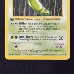 Metapod 54/102 Base Set 1st Edition Shadowless Pokemon 1999 WOTC Vintage English - Image 4