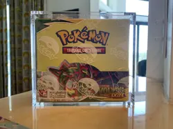 Pokemon Evolving Skies Booster Box Sword & Shield FACTORY SEALED in acrylic case - Image 1
