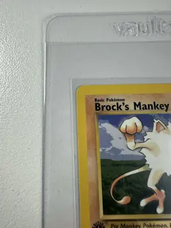 Brock’s Mankey 1st edition Gym Heroes 68/132 WOTC vintage Pokemon - Image 3