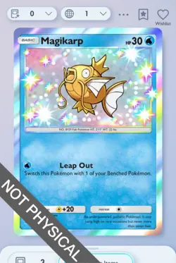 Pokemon TCG POCKET - Magikarp Shiny 1⭐, Wisdom of Sea and Sky, English - Image 1