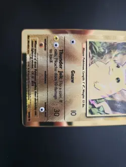 Pokemon - Pikachu Gold Metal Promo Celebrations Premium Collection Eng - Image 3