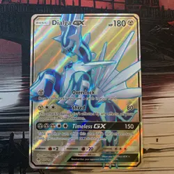 2018 Pokemon Sun & Moon - Forbidden Light Dialga GX #125 Light Play - Image 1