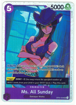 Ms. All Sunday (Robin) OP04-064 - SR - Kingdoms of Intrigue - One Piece TCG - Image 1