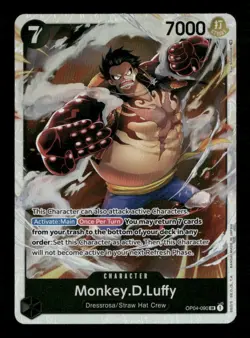 Monkey.D.Luffy OP04-090 One Piece Kingdoms of Intrigue SR NM English - Image 1