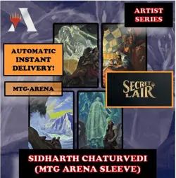MTGA MTG ARENA CODE CARD ARTIST SERIES SIDHARTH CHATURVEDI SECRET LAIR SLEEVE - Image 1