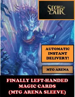 MTGA MTG ARENA CODE CARD FINALLY LEFT HANDED MAGIC CARDS SECRET LAIR SLEEVE - Image 2