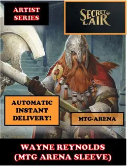MTGA MTG ARENA CODE CARD ARTIST SERIES WAYNE REYNOLDS SECRET LAIR SLEEVE - Image 2