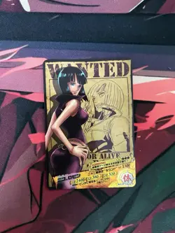 one piece nico robin 2011 ar carddass 2 wanted card - Image 1