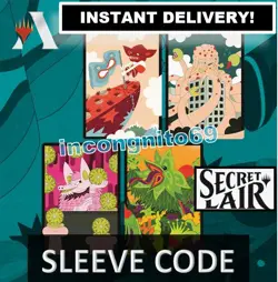 MAGIC MTG ARENA CODE CARD SECRET LAIR SLEEVES JUST SOME TOTALLY NORMAL GUYS - Image 1