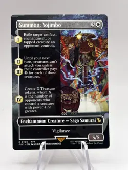 Summon: Yojimbo 0196 Borderless Commander: Final Fantasy FIC MTG NM - Image 1