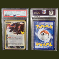 2021 POKEMON CELEBRATIONS CLASSIC COLLECTION 17 UMBREON-GOLD STAR PSA 9 - Image 3